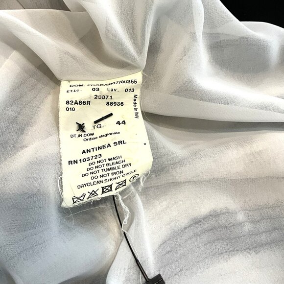 Emporio Armani Black &White Sequin Dress with Spaghetti Straps - Picture 7 of 7